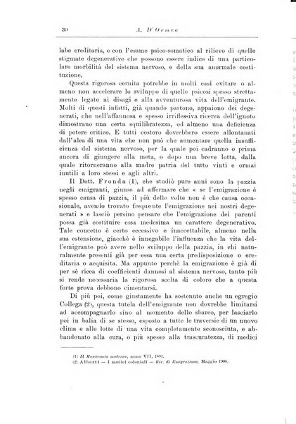 Note e riviste di psichiatria Manicomio provinciale di Pesaro