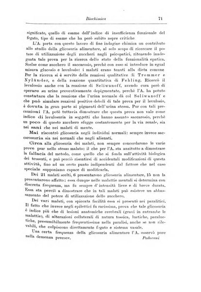 Note e riviste di psichiatria Manicomio provinciale di Pesaro