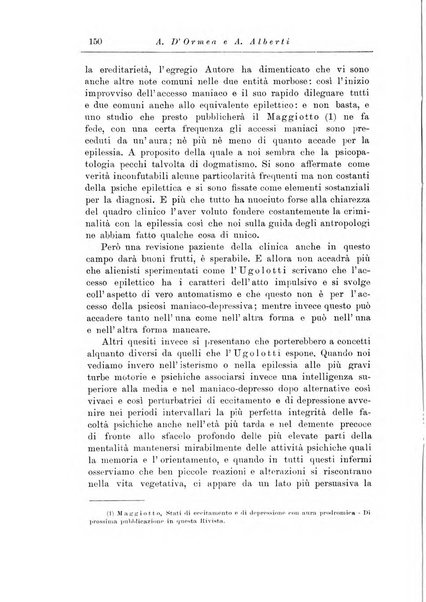 Note e riviste di psichiatria Manicomio provinciale di Pesaro