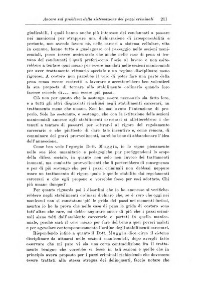 Note e riviste di psichiatria Manicomio provinciale di Pesaro