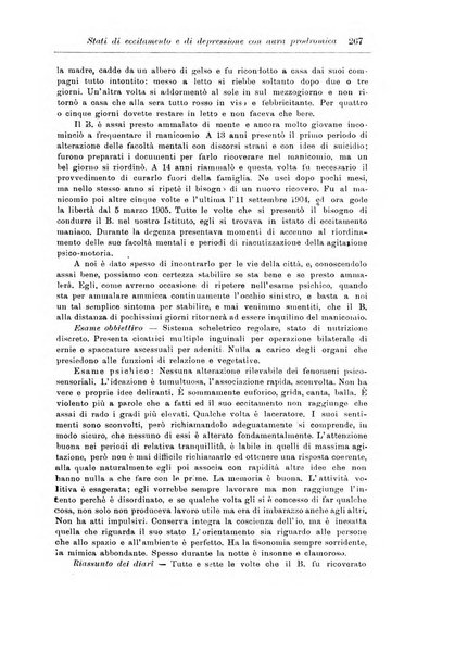 Note e riviste di psichiatria Manicomio provinciale di Pesaro