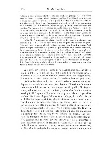 Note e riviste di psichiatria Manicomio provinciale di Pesaro