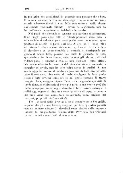 Note e riviste di psichiatria Manicomio provinciale di Pesaro