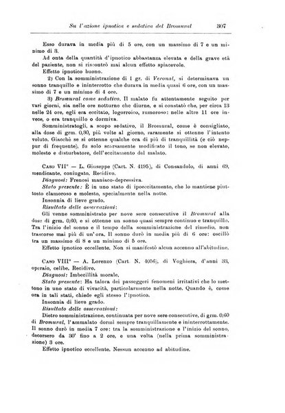 Note e riviste di psichiatria Manicomio provinciale di Pesaro