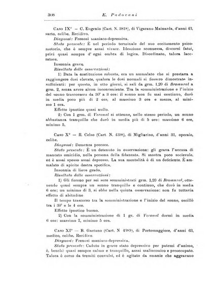 Note e riviste di psichiatria Manicomio provinciale di Pesaro