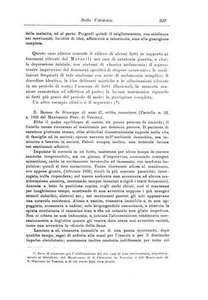 Note e riviste di psichiatria Manicomio provinciale di Pesaro