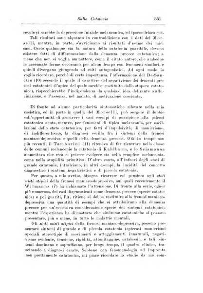 Note e riviste di psichiatria Manicomio provinciale di Pesaro