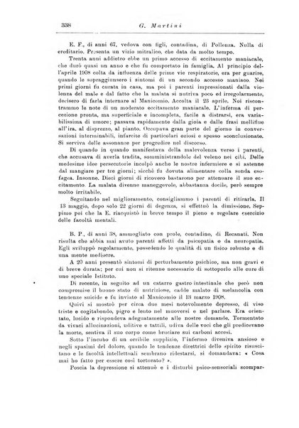 Note e riviste di psichiatria Manicomio provinciale di Pesaro