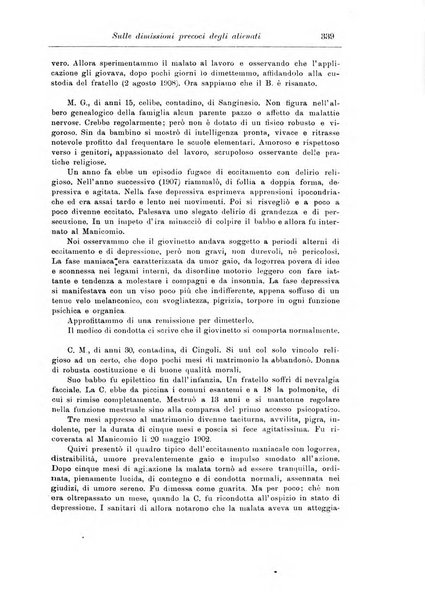 Note e riviste di psichiatria Manicomio provinciale di Pesaro