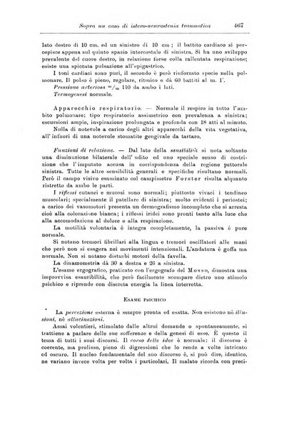 Note e riviste di psichiatria Manicomio provinciale di Pesaro