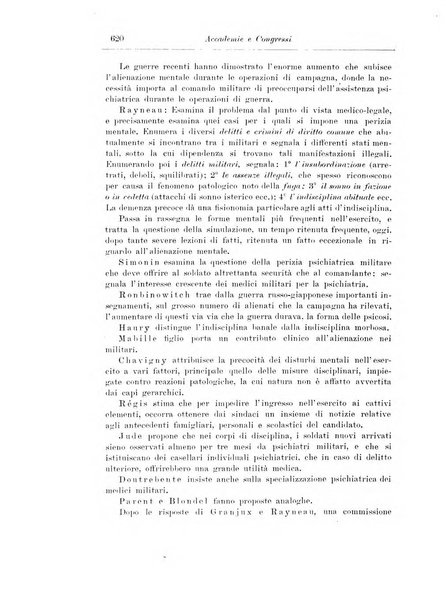 Note e riviste di psichiatria Manicomio provinciale di Pesaro