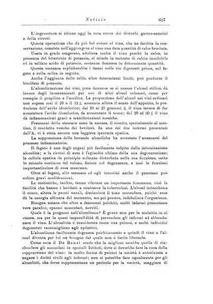 Note e riviste di psichiatria Manicomio provinciale di Pesaro