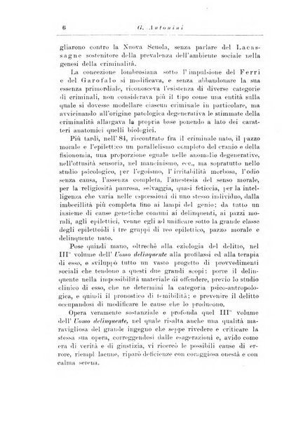 Note e riviste di psichiatria Manicomio provinciale di Pesaro