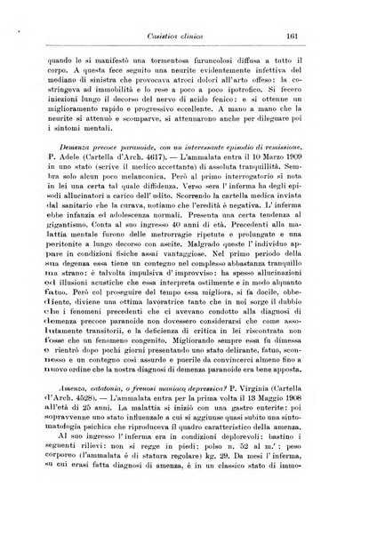 Note e riviste di psichiatria Manicomio provinciale di Pesaro