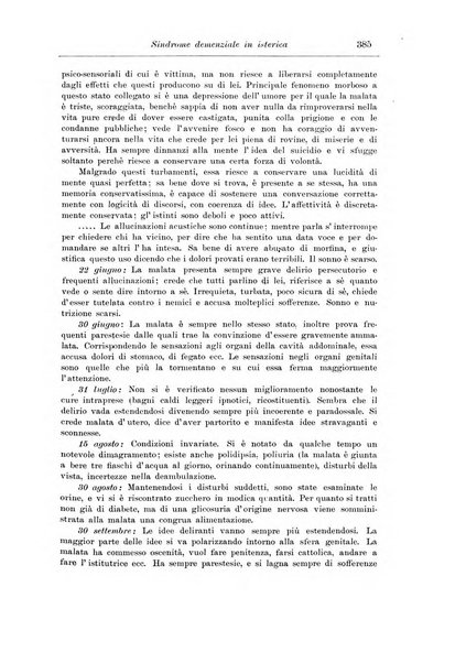 Note e riviste di psichiatria Manicomio provinciale di Pesaro