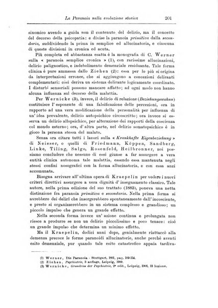 Note e riviste di psichiatria Manicomio provinciale di Pesaro