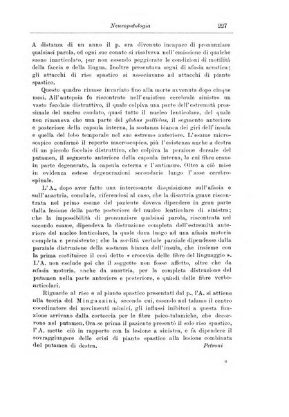 Note e riviste di psichiatria Manicomio provinciale di Pesaro