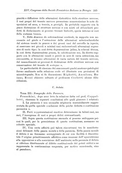 Note e riviste di psichiatria Manicomio provinciale di Pesaro