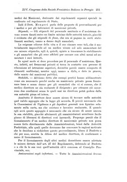 Note e riviste di psichiatria Manicomio provinciale di Pesaro