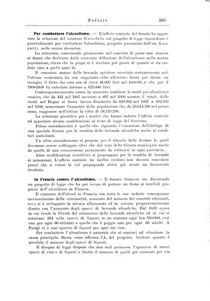 Note e riviste di psichiatria Manicomio provinciale di Pesaro