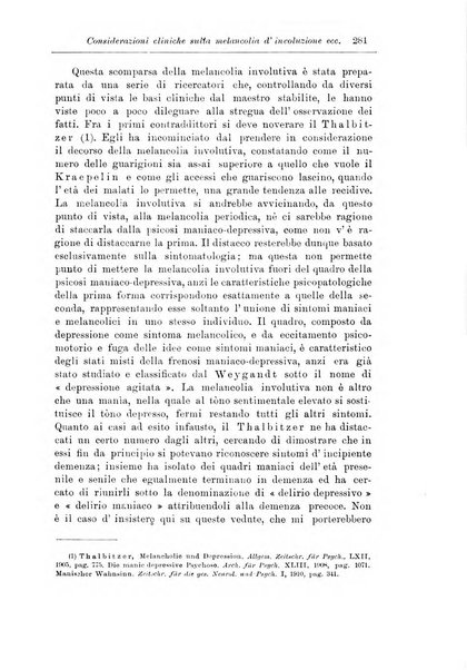 Note e riviste di psichiatria Manicomio provinciale di Pesaro