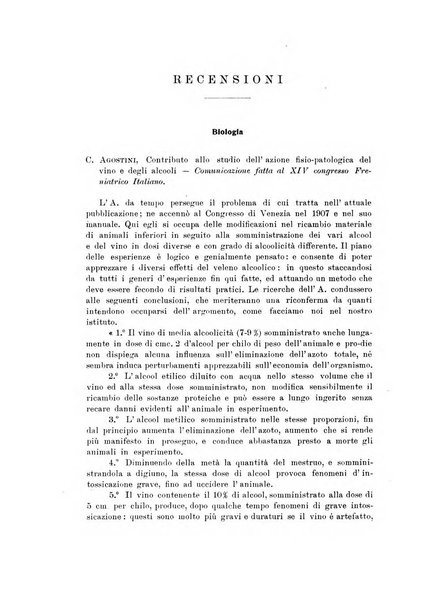 Note e riviste di psichiatria Manicomio provinciale di Pesaro