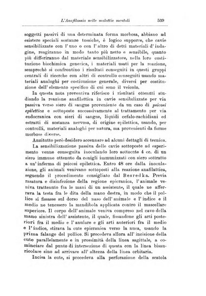 Note e riviste di psichiatria Manicomio provinciale di Pesaro