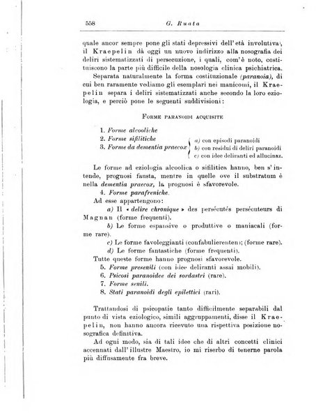 Note e riviste di psichiatria Manicomio provinciale di Pesaro