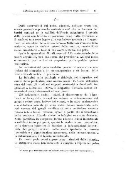 Note e riviste di psichiatria Manicomio provinciale di Pesaro