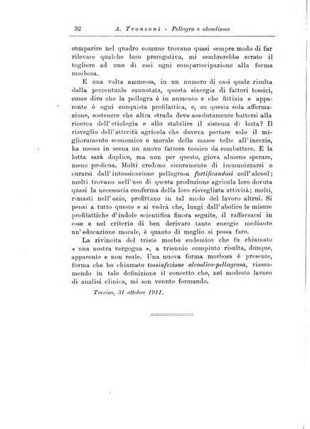 Note e riviste di psichiatria Manicomio provinciale di Pesaro