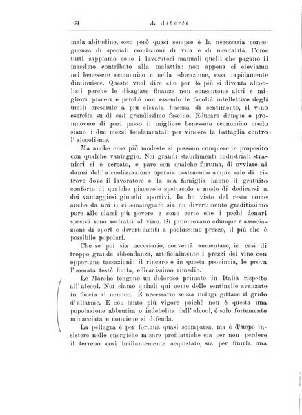 Note e riviste di psichiatria Manicomio provinciale di Pesaro