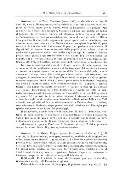 Note e riviste di psichiatria Manicomio provinciale di Pesaro