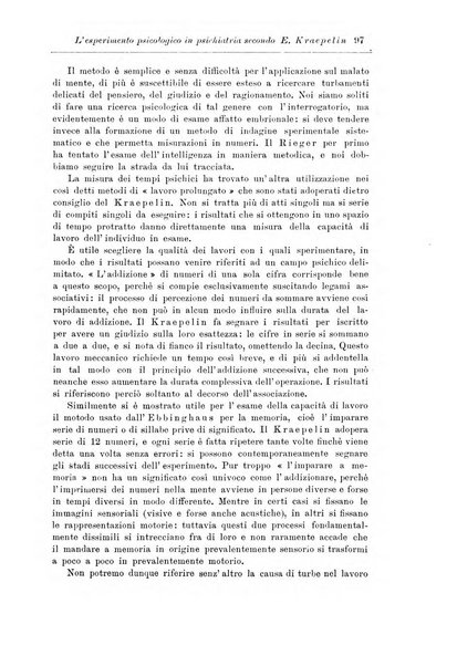 Note e riviste di psichiatria Manicomio provinciale di Pesaro