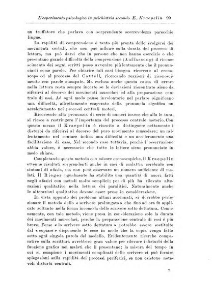 Note e riviste di psichiatria Manicomio provinciale di Pesaro