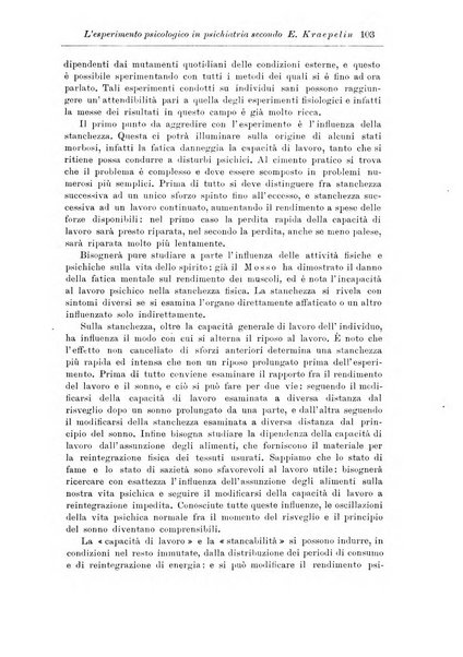 Note e riviste di psichiatria Manicomio provinciale di Pesaro