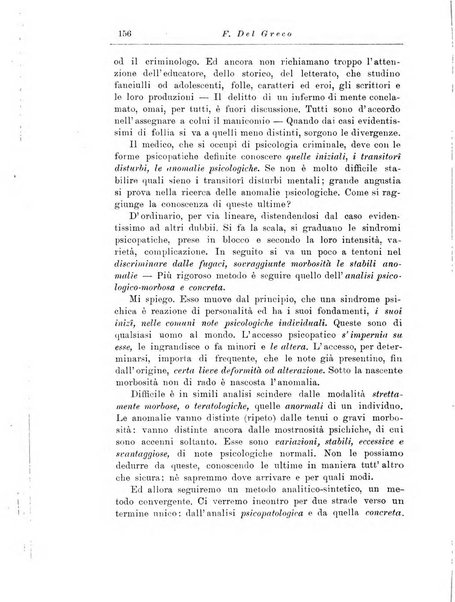 Note e riviste di psichiatria Manicomio provinciale di Pesaro