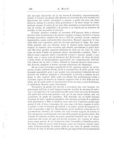 Note e riviste di psichiatria Manicomio provinciale di Pesaro