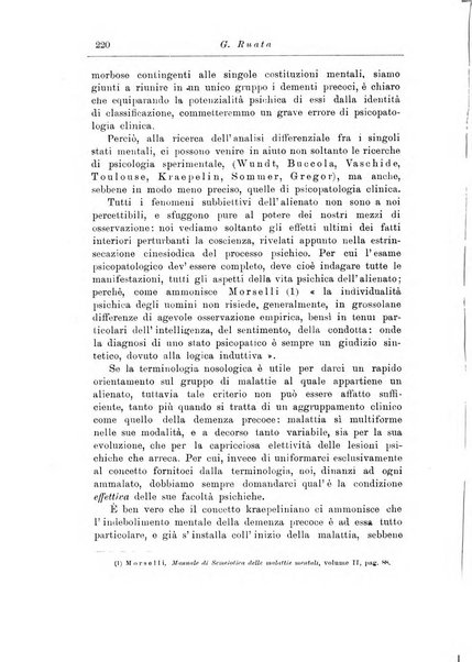 Note e riviste di psichiatria Manicomio provinciale di Pesaro