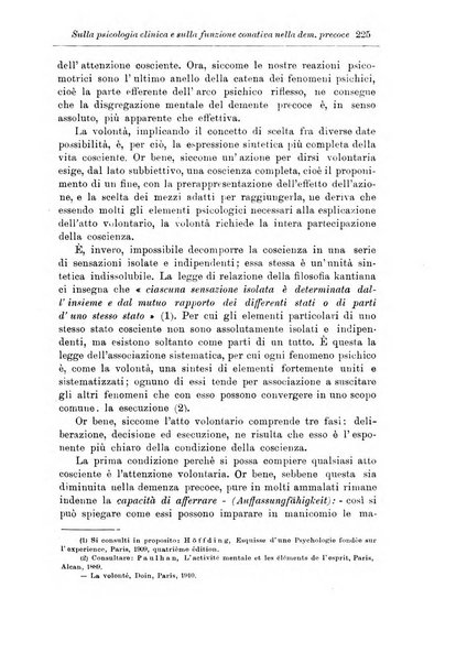 Note e riviste di psichiatria Manicomio provinciale di Pesaro