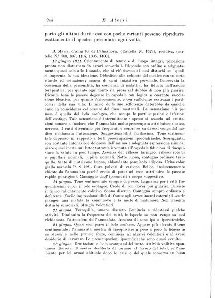 Note e riviste di psichiatria Manicomio provinciale di Pesaro