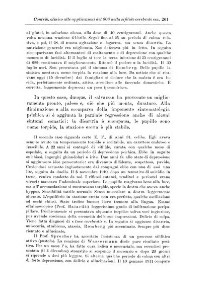 Note e riviste di psichiatria Manicomio provinciale di Pesaro