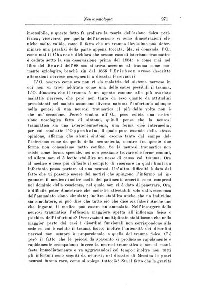 Note e riviste di psichiatria Manicomio provinciale di Pesaro