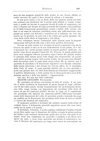 Note e riviste di psichiatria Manicomio provinciale di Pesaro