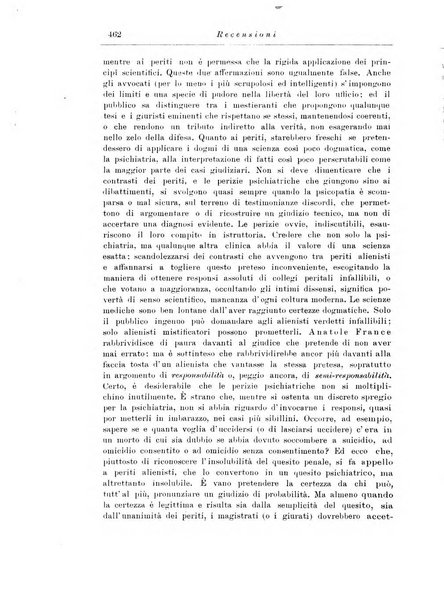 Note e riviste di psichiatria Manicomio provinciale di Pesaro