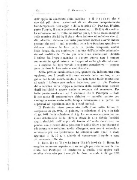 Note e riviste di psichiatria Manicomio provinciale di Pesaro