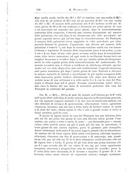 Note e riviste di psichiatria Manicomio provinciale di Pesaro