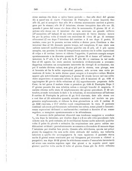 Note e riviste di psichiatria Manicomio provinciale di Pesaro