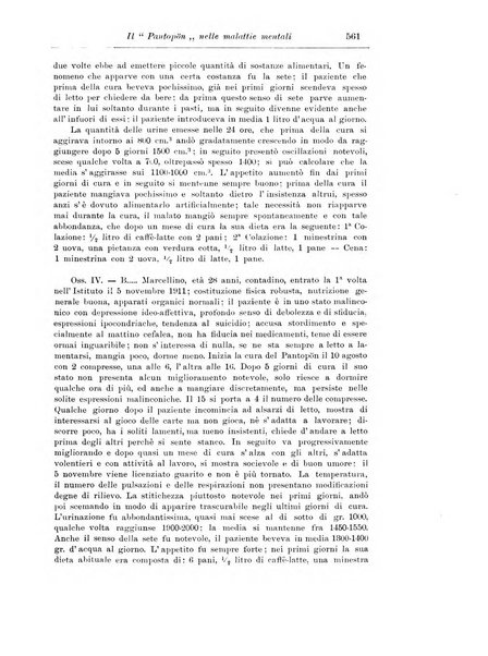 Note e riviste di psichiatria Manicomio provinciale di Pesaro