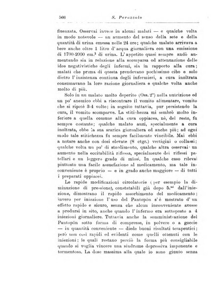 Note e riviste di psichiatria Manicomio provinciale di Pesaro