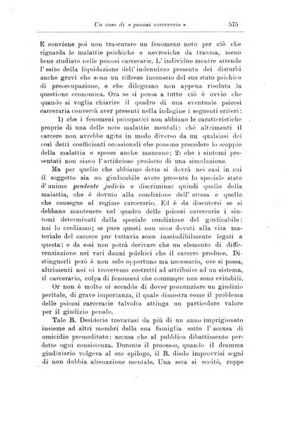 Note e riviste di psichiatria Manicomio provinciale di Pesaro